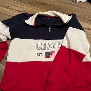 CHAPS red white and blue long sleeve!